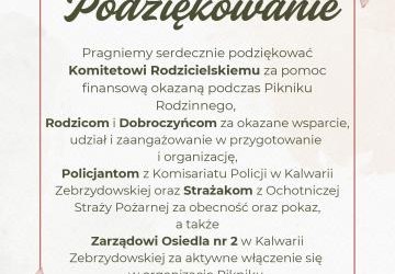 Podziękowania